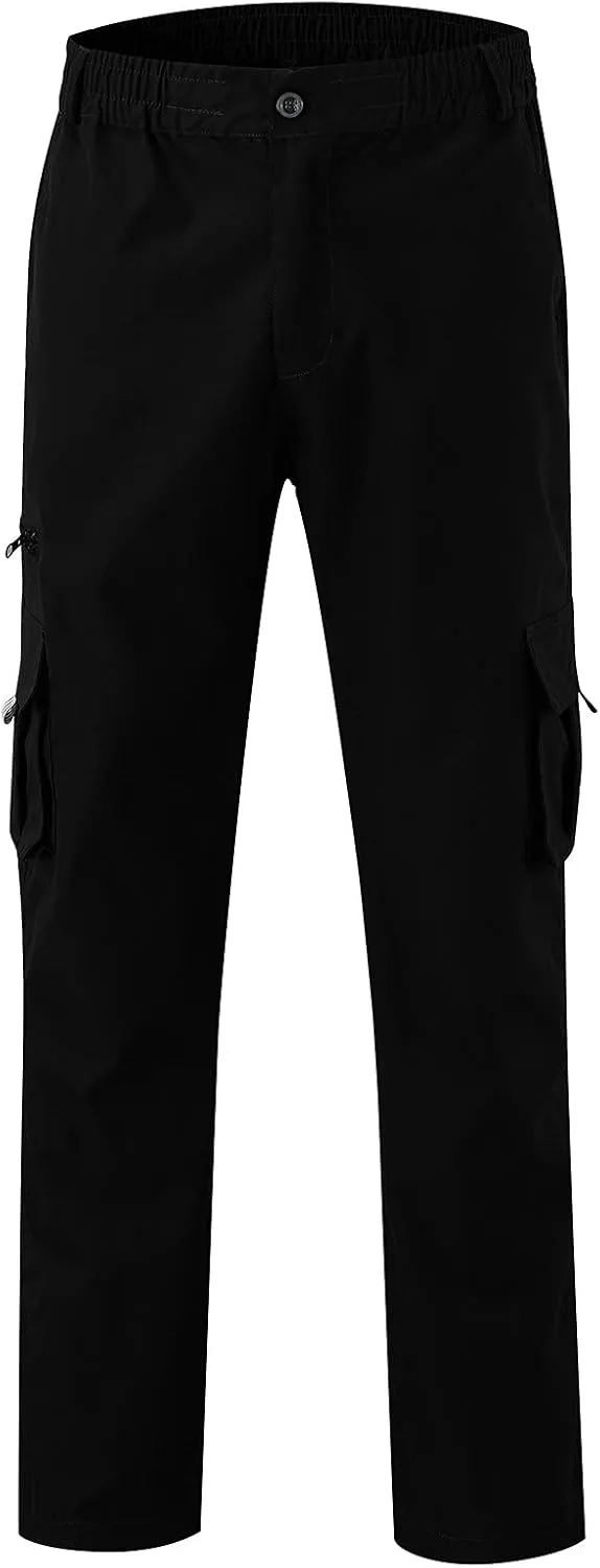 Cargo Pants for Men Relaxed Fit Men's Basic Active Fleece Jogger Pants Regular and Big & Tall Sizes Winter Sweatpants