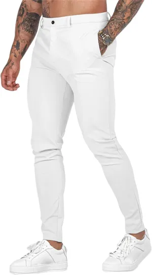 Cargo Pants for Men Skinny Leg Stretch Casual Slim Fit Lightweight Trendy Trousers Outdoor Business Sports Suit Pants