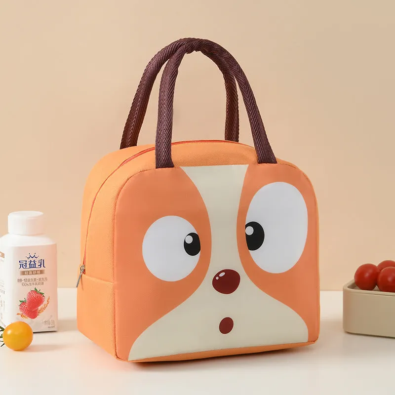 Cartoon Animal Thermal Lunch Bag for Kids