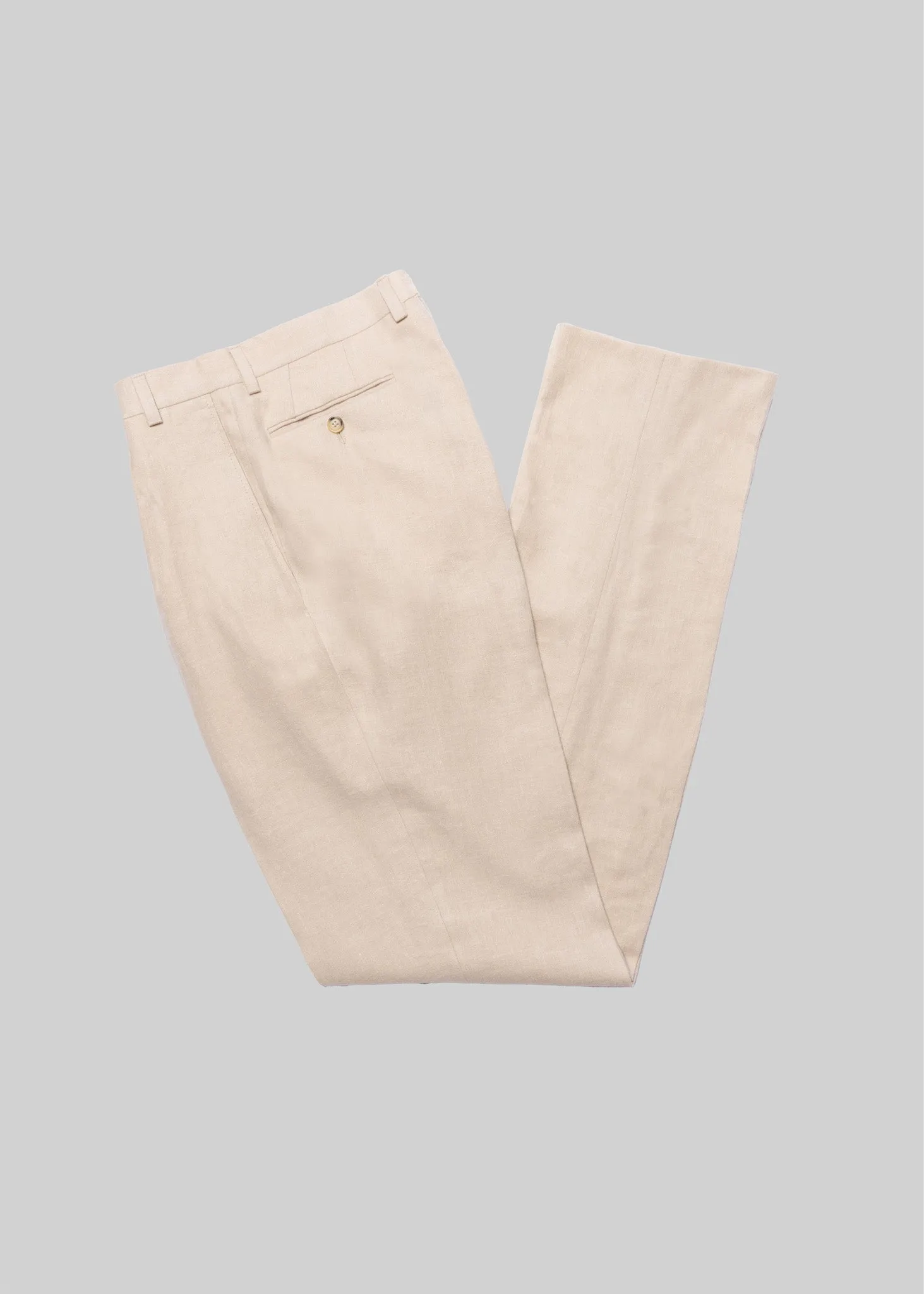 French Linen Pleated Trouser
