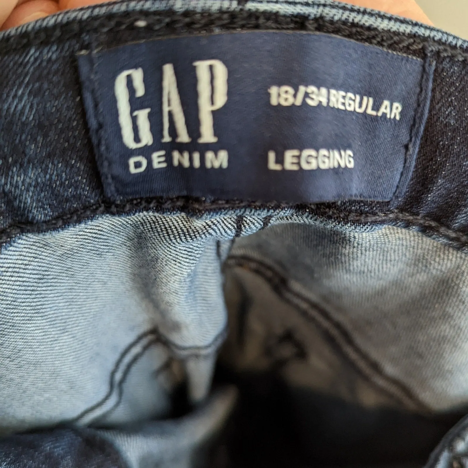 Gap Denim High Waisted Leggings 18/34