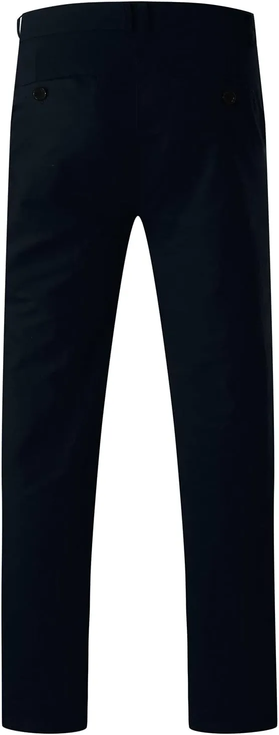 Men Mens Chino Pants Casual Stretch Waist Regular Fit Tactical Tapered Workout Trousers with Pockets Sweatpants for Mens