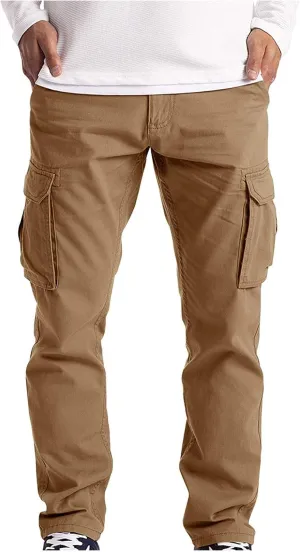Mens Hiking Outdoor Recreation Pants Slim Fit Casual Fashion Tracksuit Jogging Bottoms Pockets Mens Loose Fit Jogging