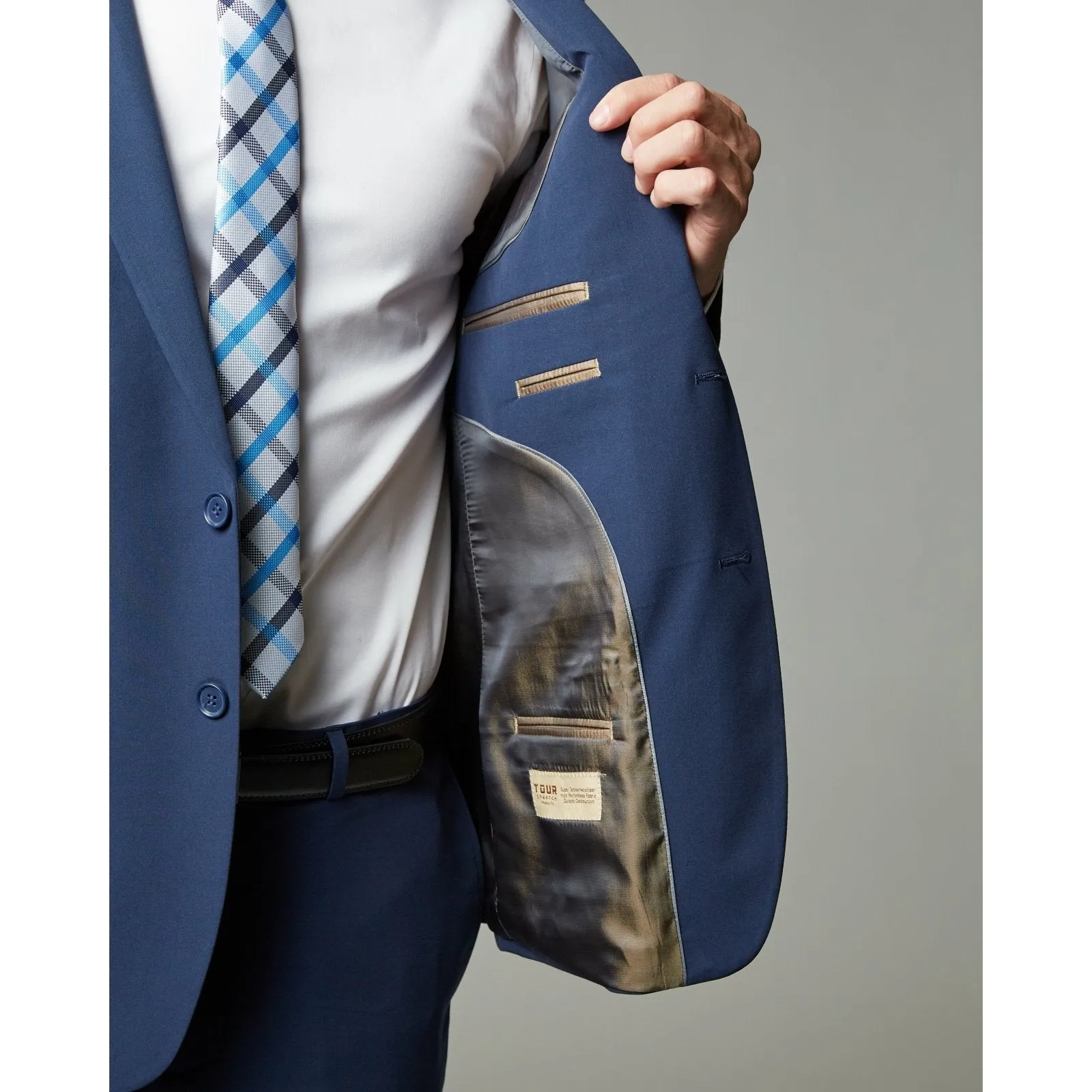 Navy Tour Stretch Modern Fit Suit
