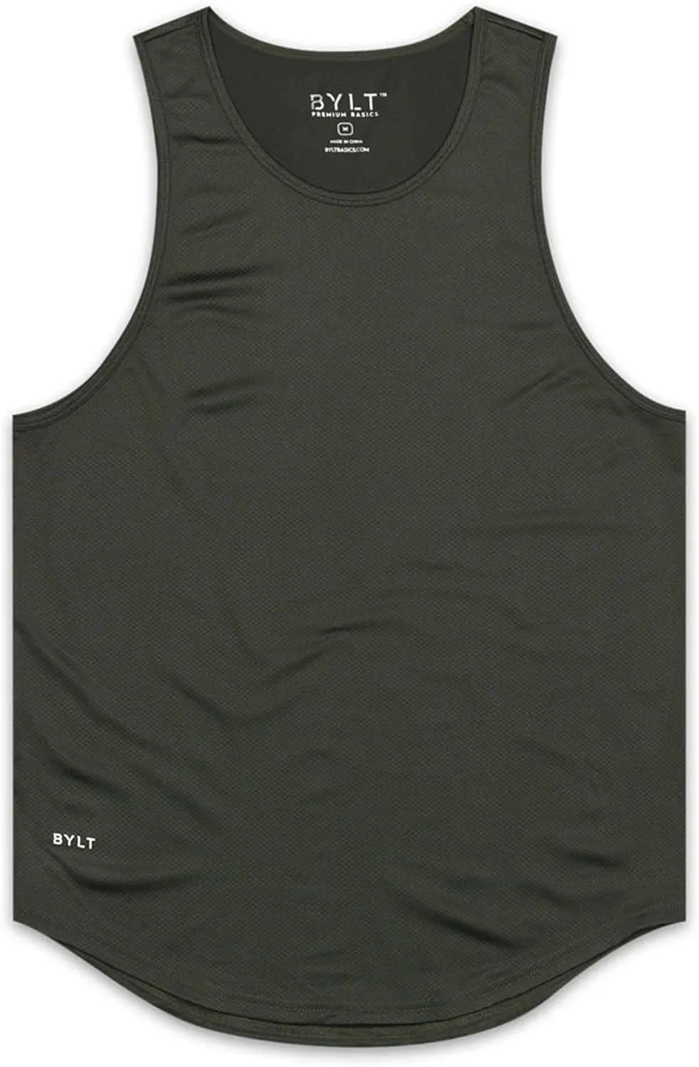 Performance Drop-Cut Men's Tank Shirt  Athletic Drop Cut Sleeveless Top  Moisture Wicking, Quick-Dry, Tapered Fit