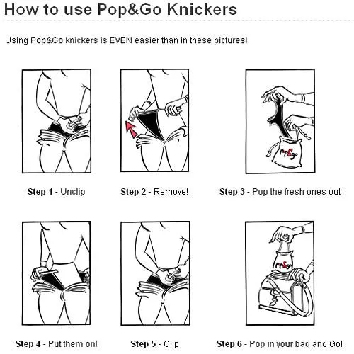 Pop & Go Knickers High Leg Briefs 2 Pack