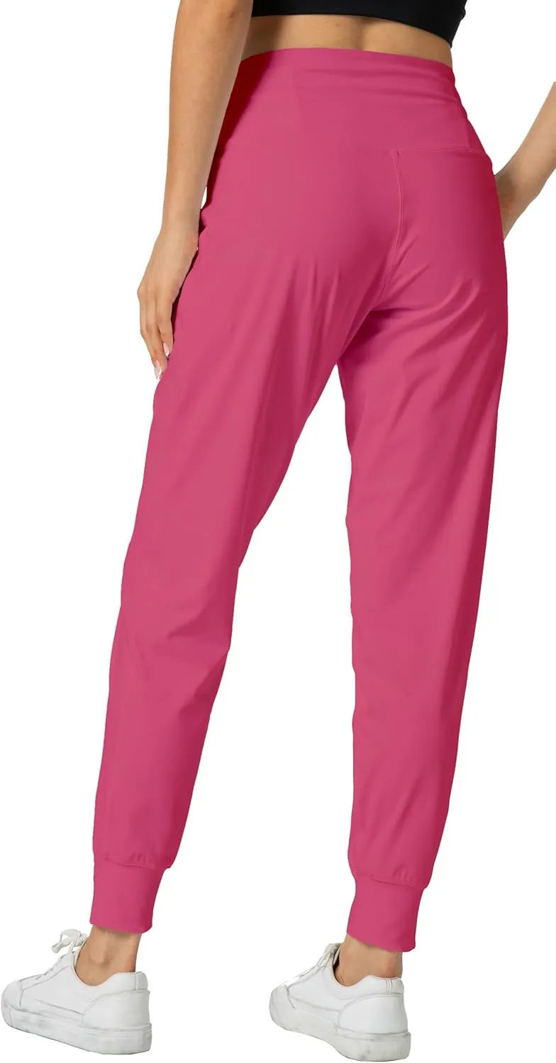 Rrosseyz Joggers Pants for Women-Quick Dry Sweatpants with Pockets for Travel Athletics Casual Outdoor