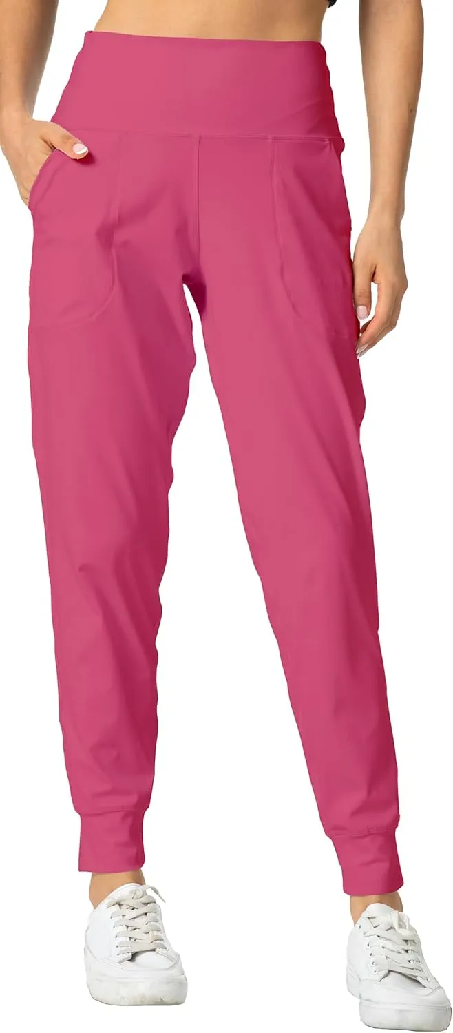 Rrosseyz Joggers Pants for Women-Quick Dry Sweatpants with Pockets for Travel Athletics Casual Outdoor