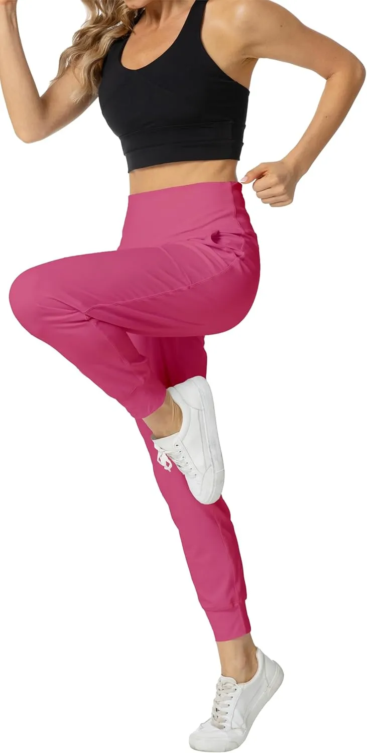 Rrosseyz Joggers Pants for Women-Quick Dry Sweatpants with Pockets for Travel Athletics Casual Outdoor