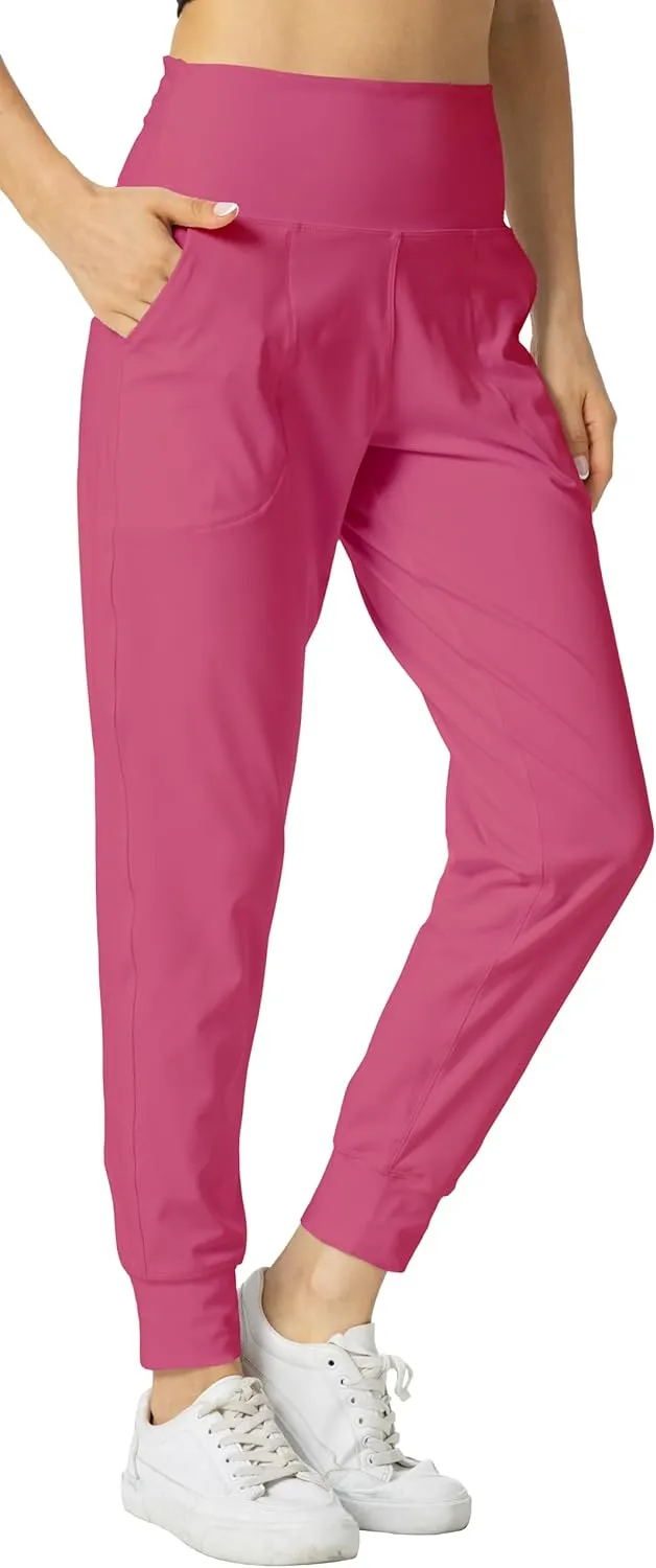 Rrosseyz Joggers Pants for Women-Quick Dry Sweatpants with Pockets for Travel Athletics Casual Outdoor
