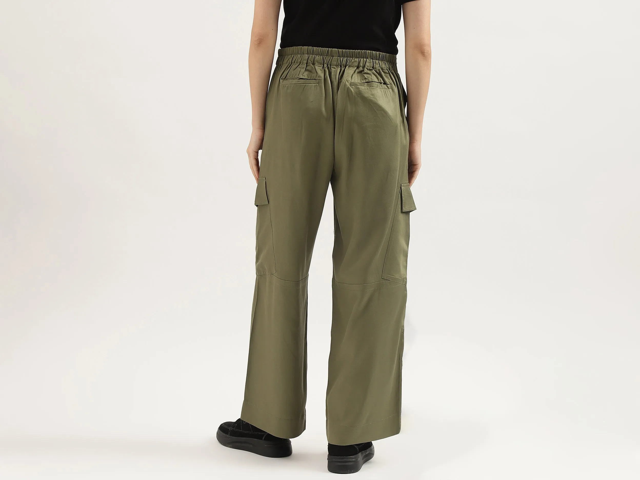Solid Regular Fit Trousers