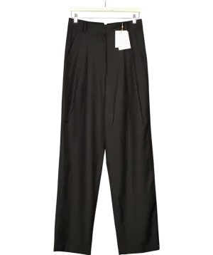 The Frankie Shop Black Gelso Pleated Trousers UK S