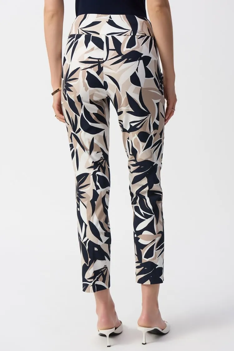 Tropical Print Slim Fit Pants