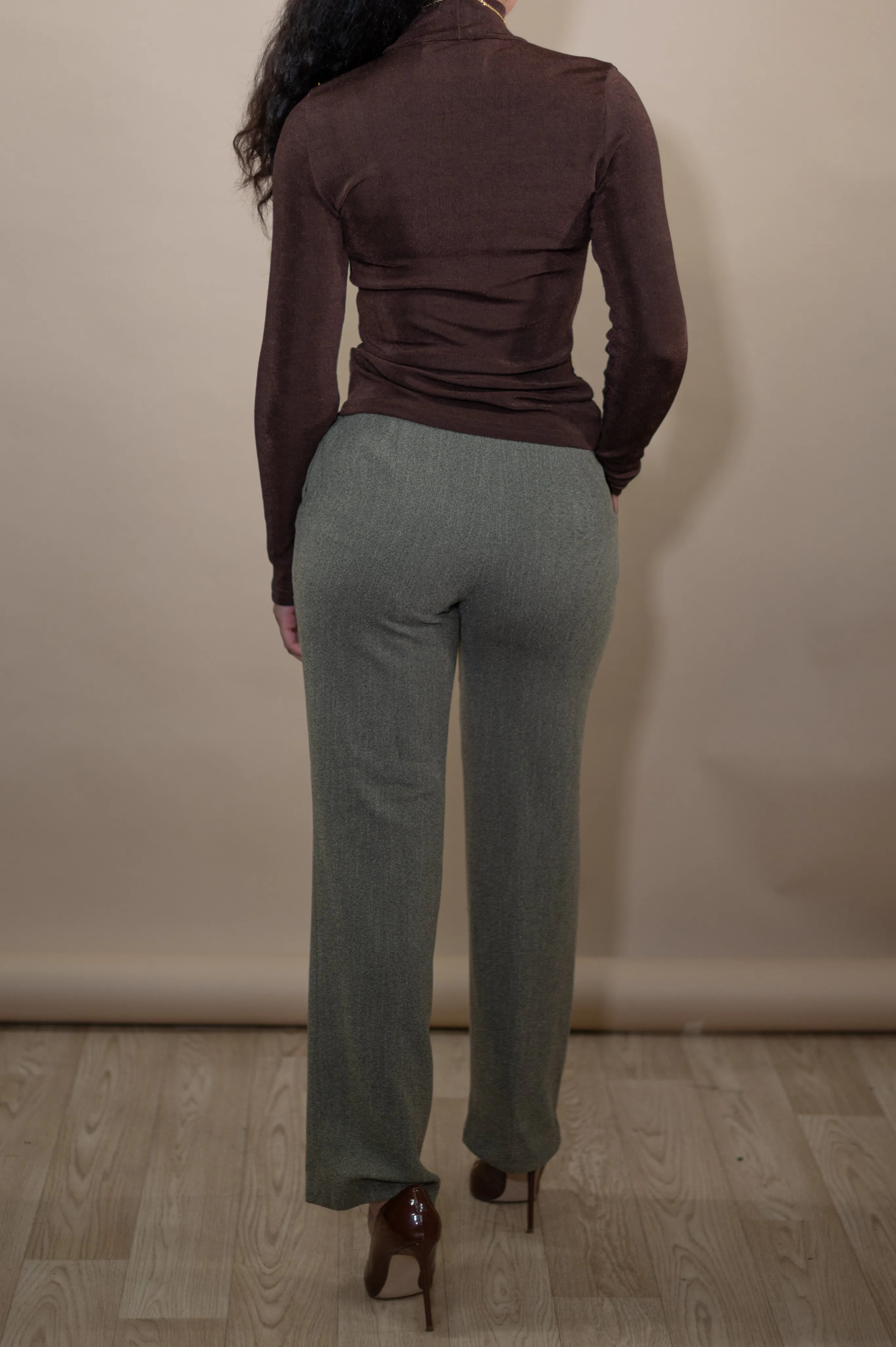 Vintage Pleated Woven Trousers